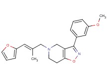 5-[(2E)-3-(2-furyl)-2-methyl-2-propen-1-yl]-3-(3-methoxyphenyl)-4,5,6,7-tetrahydroisoxazolo[4,5-c]pyridine