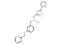 1-(5-cyclopentyl-1,2,4-oxadiazol-3-yl)-N-methyl-N-[3-(pyridin-2-ylmethoxy)benzyl]methanamine