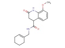 N-(cyclohex-1-en-1-ylmethyl)-8-methoxy-2-oxo-1,2,3,4-tetrahydroquinoline-4-carboxamide