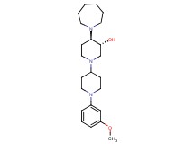 (3R*,4R*)-4-(1-azepanyl)-1'-(3-methoxyphenyl)-1,4'-bipiperidin-3-ol