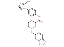 1-(2,1,3-benzothiadiazol-5-ylmethyl)-N-[4-(2-methyl-1H-imidazol-1-yl)phenyl]-3-piperidinecarboxamide