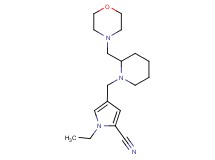 1-ethyl-4-{[2-(4-morpholinylmethyl)-1-piperidinyl]methyl}-1H-pyrrole-2-carbonitrile