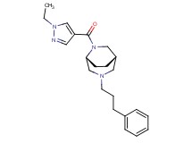 (1S*,5R*)-6-[(1-ethyl-1H-pyrazol-4-yl)carbonyl]-3-(3-phenylpropyl)-3,6-diazabicyclo[3.2.2]nonane