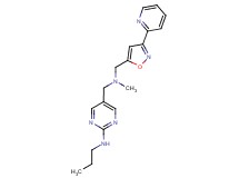 5-({methyl[(3-pyridin-2-ylisoxazol-5-yl)methyl]amino}methyl)-N-propylpyrimidin-2-amine