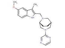 (1R*,5R*)-6-[(5-methoxy-3-methyl-1H-indol-2-yl)methyl]-3-(2-pyrazinyl)-3,6-diazabicyclo[3.2.2]nonane