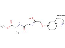 methyl N-({2-[(6-quinolinyloxy)methyl]-1,3-oxazol-4-yl}carbonyl)-D-alaninate
