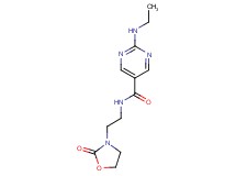 2-(ethylamino)-N-[2-(2-oxo-1,3-oxazolidin-3-yl)ethyl]-5-pyrimidinecarboxamide