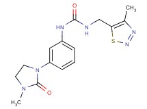 N-[3-(3-methyl-2-oxoimidazolidin-1-yl)phenyl]-N'-[(4-methyl-1,2,3-thiadiazol-5-yl)methyl]urea