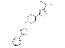 4-(3-isopropyl-1,2,4-oxadiazol-5-yl)-1-[(3-phenylisoxazol-5-yl)methyl]piperidine