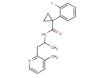 1-(2-fluorophenyl)-N-[1-methyl-2-(3-methylpyridin-2-yl)ethyl]cyclopropanecarboxamide