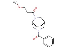 (1S*,5R*)-3-benzoyl-6-(3-methoxypropanoyl)-3,6-diazabicyclo[3.2.2]nonane