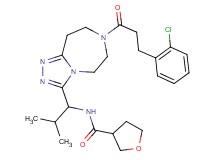 N-(1-{7-[3-(2-chlorophenyl)propanoyl]-6,7,8,9-tetrahydro-5H-[1,2,4]triazolo[4,3-d][1,4]diazepin-3-yl}-2-methylpropyl)tetrahydro-3-furancarboxamide