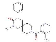 2-methyl-9-[(4-methyl-3-pyridinyl)carbonyl]-4-phenyl-2,9-diazaspiro[5.5]undecan-3-one