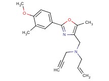 N-{[2-(4-methoxy-3-methylphenyl)-5-methyl-1,3-oxazol-4-yl]methyl}-N-2-propyn-1-yl-2-propen-1-amine
