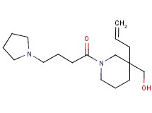 {3-allyl-1-[4-(1-pyrrolidinyl)butanoyl]-3-piperidinyl}methanol