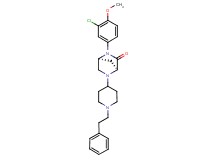(1S*,4S*)-2-(3-chloro-4-methoxyphenyl)-5-[1-(2-phenylethyl)-4-piperidinyl]-2,5-diazabicyclo[2.2.1]heptan-3-one