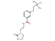 3-(3-hydroxy-3-methylbutyl)-N-[2-(2-oxo-1-imidazolidinyl)ethyl]benzamide