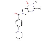 2,3-dimethyl-6-(4-piperidin-1-ylbenzoyl)-3,5,6,7-tetrahydro-4H-pyrrolo[3,4-d]pyrimidin-4-one