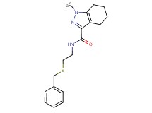 N-[2-(benzylthio)ethyl]-1-methyl-4,5,6,7-tetrahydro-1H-indazole-3-carboxamide