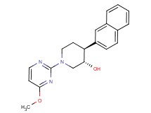 (3S*,4S*)-1-(4-methoxypyrimidin-2-yl)-4-(2-naphthyl)piperidin-3-ol