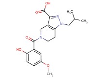5-(2-hydroxy-5-methoxybenzoyl)-1-isobutyl-4,5,6,7-tetrahydro-1H-pyrazolo[4,3-c]pyridine-3-carboxylic acid