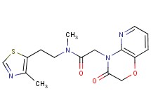 N-methyl-N-[2-(4-methyl-1,3-thiazol-5-yl)ethyl]-2-(3-oxo-2,3-dihydro-4H-pyrido[3,2-b][1,4]oxazin-4-yl)acetamide