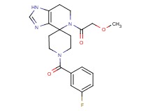 1'-(3-fluorobenzoyl)-5-(methoxyacetyl)-1,5,6,7-tetrahydrospiro[imidazo[4,5-c]pyridine-4,4'-piperidine]