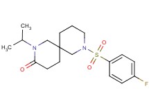 8-[(4-fluorophenyl)sulfonyl]-2-isopropyl-2,8-diazaspiro[5.5]undecan-3-one