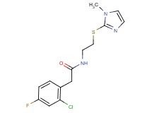 2-(2-chloro-4-fluorophenyl)-N-{2-[(1-methyl-1H-imidazol-2-yl)thio]ethyl}acetamide