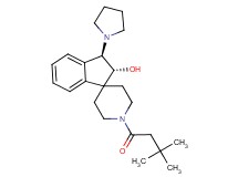 (2R*,3R*)-1'-(3,3-dimethylbutanoyl)-3-(1-pyrrolidinyl)-2,3-dihydrospiro[indene-1,4'-piperidin]-2-ol