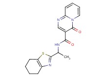 4-oxo-N-[1-(4,5,6,7-tetrahydro-1,3-benzothiazol-2-yl)ethyl]-4H-pyrido[1,2-a]pyrimidine-3-carboxamide