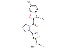 3-{1-[(3,6-dimethyl-1-benzofuran-2-yl)carbonyl]-2-pyrrolidinyl}-5-isopropylisoxazole