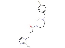1-(4-fluorobenzyl)-4-[4-(2-methyl-1H-imidazol-1-yl)butanoyl]-1,4-diazepane
