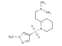 N,N-dimethyl-2-{1-[(1-methyl-1H-pyrazol-4-yl)sulfonyl]-2-piperidinyl}ethanamine