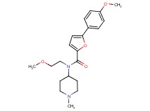 N-(2-methoxyethyl)-5-(4-methoxyphenyl)-N-(1-methylpiperidin-4-yl)-2-furamide