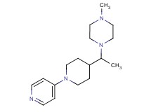 1-methyl-4-{1-[1-(4-pyridinyl)-4-piperidinyl]ethyl}piperazine