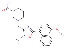 1-{[2-(4-methoxy-1-naphthyl)-5-methyl-1,3-oxazol-4-yl]methyl}piperidine-3-carboxamide