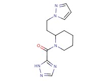 2-[2-(1H-pyrazol-1-yl)ethyl]-1-(1H-1,2,4-triazol-5-ylcarbonyl)piperidine