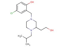 4-chloro-2-{[3-(2-hydroxyethyl)-4-isobutyl-1-piperazinyl]methyl}phenol