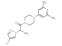1-[2-(4-chloro-1H-pyrazol-1-yl)propanoyl]-4-(2,6-dimethyl-4-pyridinyl)piperazine