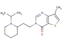 3-[2-(1-isopropylpiperidin-2-yl)ethyl]-7-methylthieno[3,2-d]pyrimidin-4(3H)-one