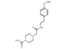 4-(2-{[2-(4-methoxyphenyl)ethyl]amino}-2-oxoethyl)piperazine-1-carboxamide