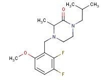 4-(2,3-difluoro-6-methoxybenzyl)-1-isobutyl-3-methyl-2-piperazinone