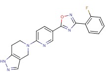 5-{5-[3-(2-fluorophenyl)-1,2,4-oxadiazol-5-yl]-2-pyridinyl}-4,5,6,7-tetrahydro-1H-pyrazolo[4,3-c]pyridine