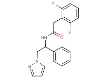 2-(2,6-difluorophenyl)-N-[1-phenyl-2-(1H-pyrazol-1-yl)ethyl]acetamide