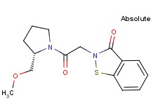 2-{2-[(2S)-2-(methoxymethyl)pyrrolidin-1-yl]-2-oxoethyl}-1,2-benzisothiazol-3(2H)-one