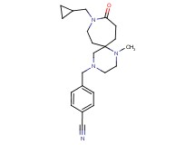 4-{[9-(cyclopropylmethyl)-1-methyl-10-oxo-1,4,9-triazaspiro[5.6]dodec-4-yl]methyl}benzonitrile