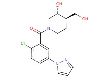 (3R*,4R*)-1-[2-chloro-5-(1H-pyrazol-1-yl)benzoyl]-4-(hydroxymethyl)-3-piperidinol