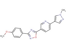 5-[3-(4-methoxyphenyl)-1,2,4-oxadiazol-5-yl]-2-(1-methyl-1H-pyrazol-4-yl)pyridine