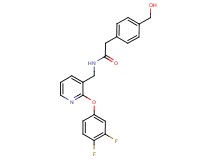 N-{[2-(3,4-difluorophenoxy)pyridin-3-yl]methyl}-2-[4-(hydroxymethyl)phenyl]acetamide